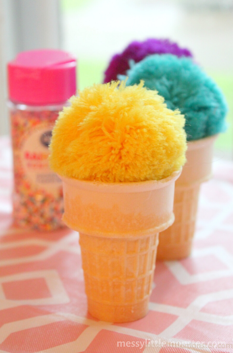 Ice Cream Craft Pretend Play - Messy Little Monster