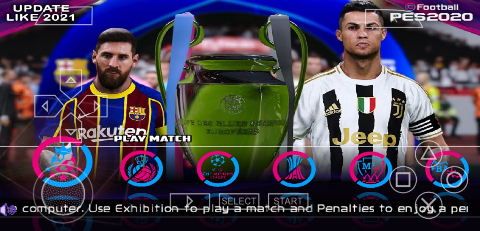 PES 2020 PSP Version New Update Transfers & Menu