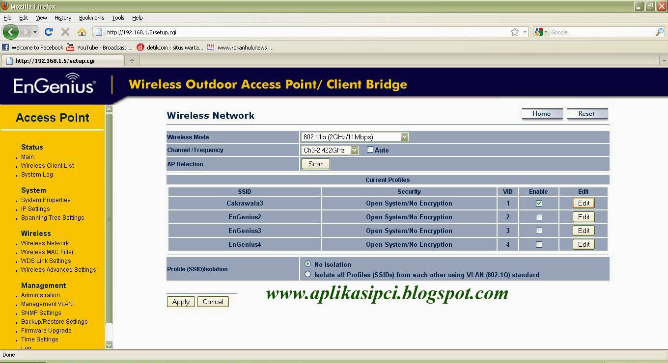 Cara setting engenius eoc 2610 user