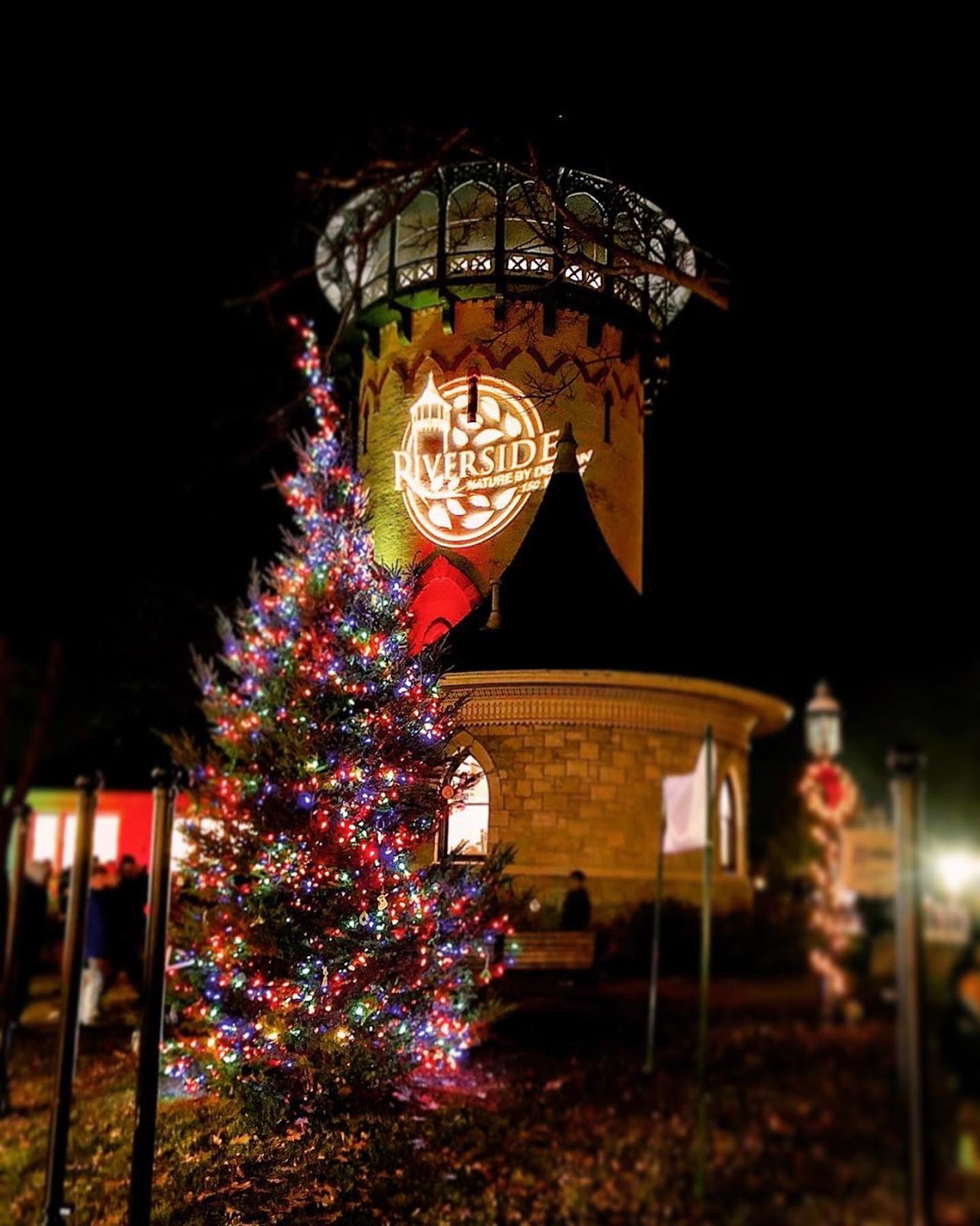 Riverside, Illinois during Christmastime, 2019