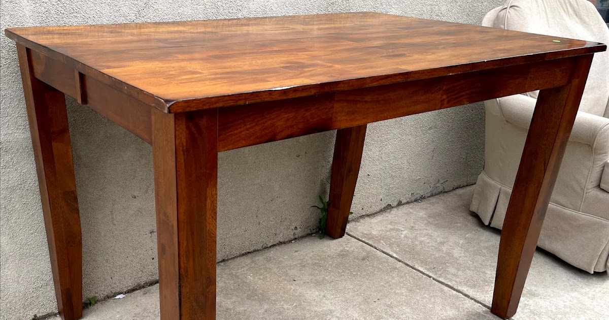 Uhuru Furniture & Collectibles 484831 Tall Dining Table with BuiltIn Leaves 225 SOLD