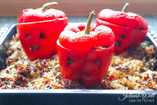 Jolinas Welt: gruselige gefüllte Paprika zu Halloween