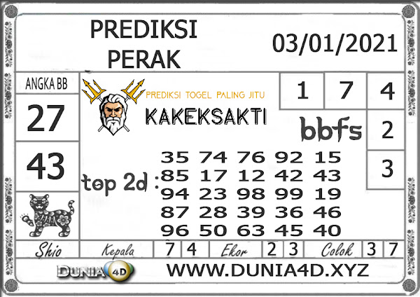 Prediksi Togel SENTOSA TOTO DUNIA4D 03 JANUARI 2021
