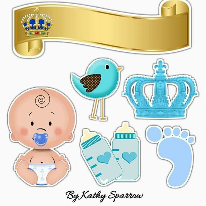 The Prince Of The House Printable Cake Toppers Oh My Baby 