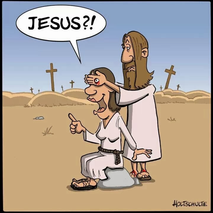 Funny Jesus Guess Who Holy Fun Joke Picture. 