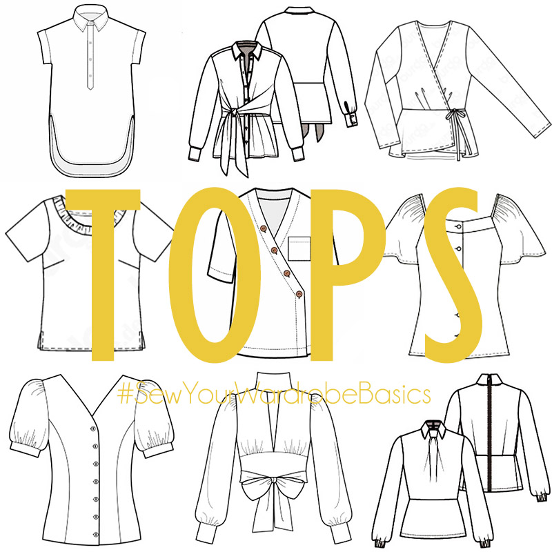 Super Sea of Teal: April theme .:. Tops // Sew Your Wardrobe Basics TJ-74