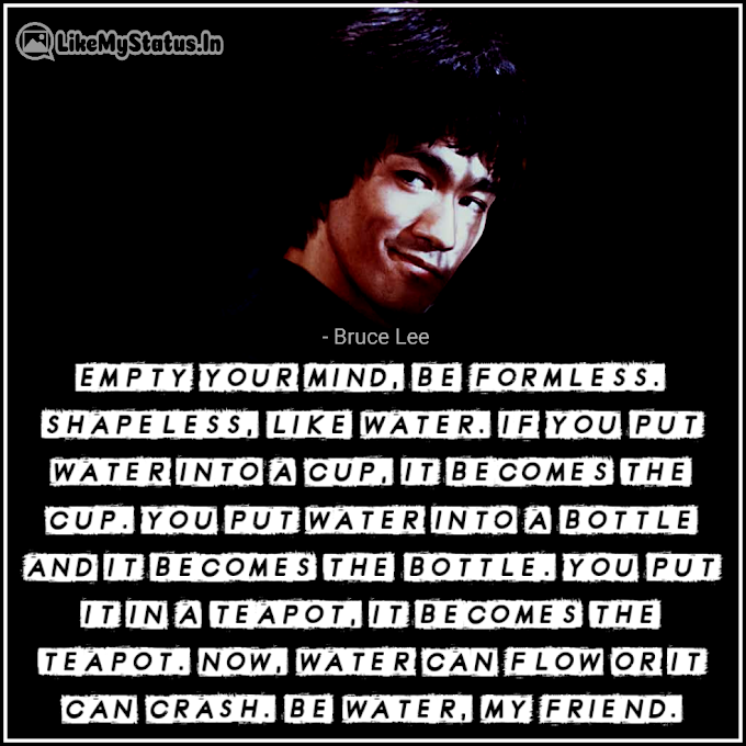 75 Bruce Lee Quotes | Water | Life | Inspiration | Love