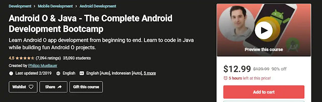 Android O & Java – The Complete Android Development Bootcamp