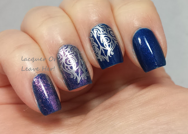 Lacquer or Leave Her!: Before & After: Zoya Leia + UberChic Beauty 8-03 ...