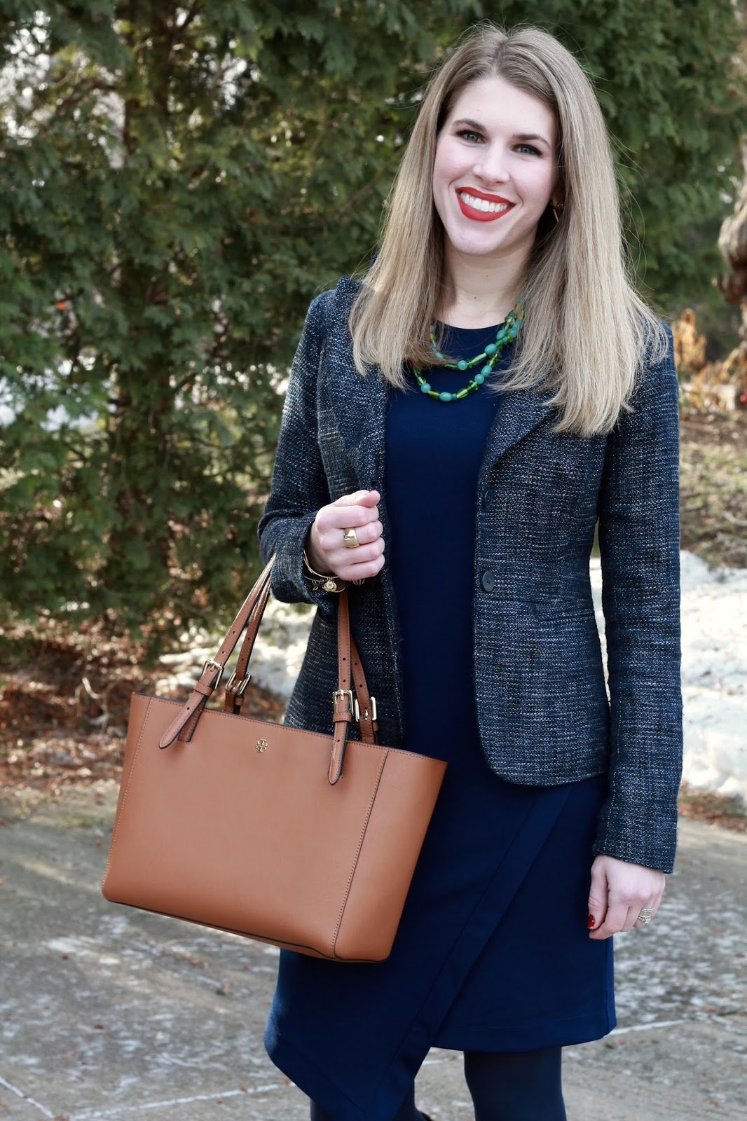 I do deClaire Navy Envelope Dress for Winter