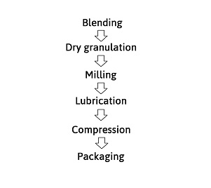 Granulation Process Flow Chart