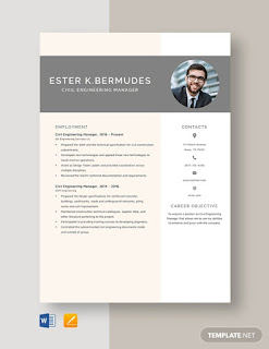 contoh resume template