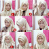 Cara Pakai Hijab Segi Empat Bahan Satin