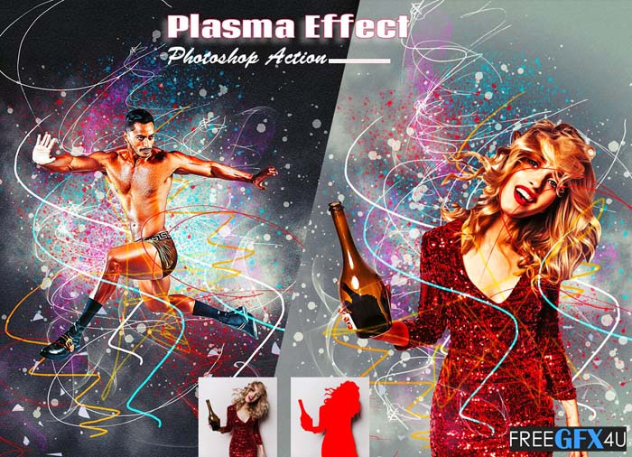 Plasma Effect Photoshop Action