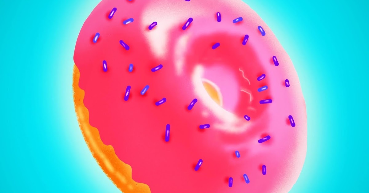 Donut - It's a Hole food !!! Donut Illustration using Procreate
