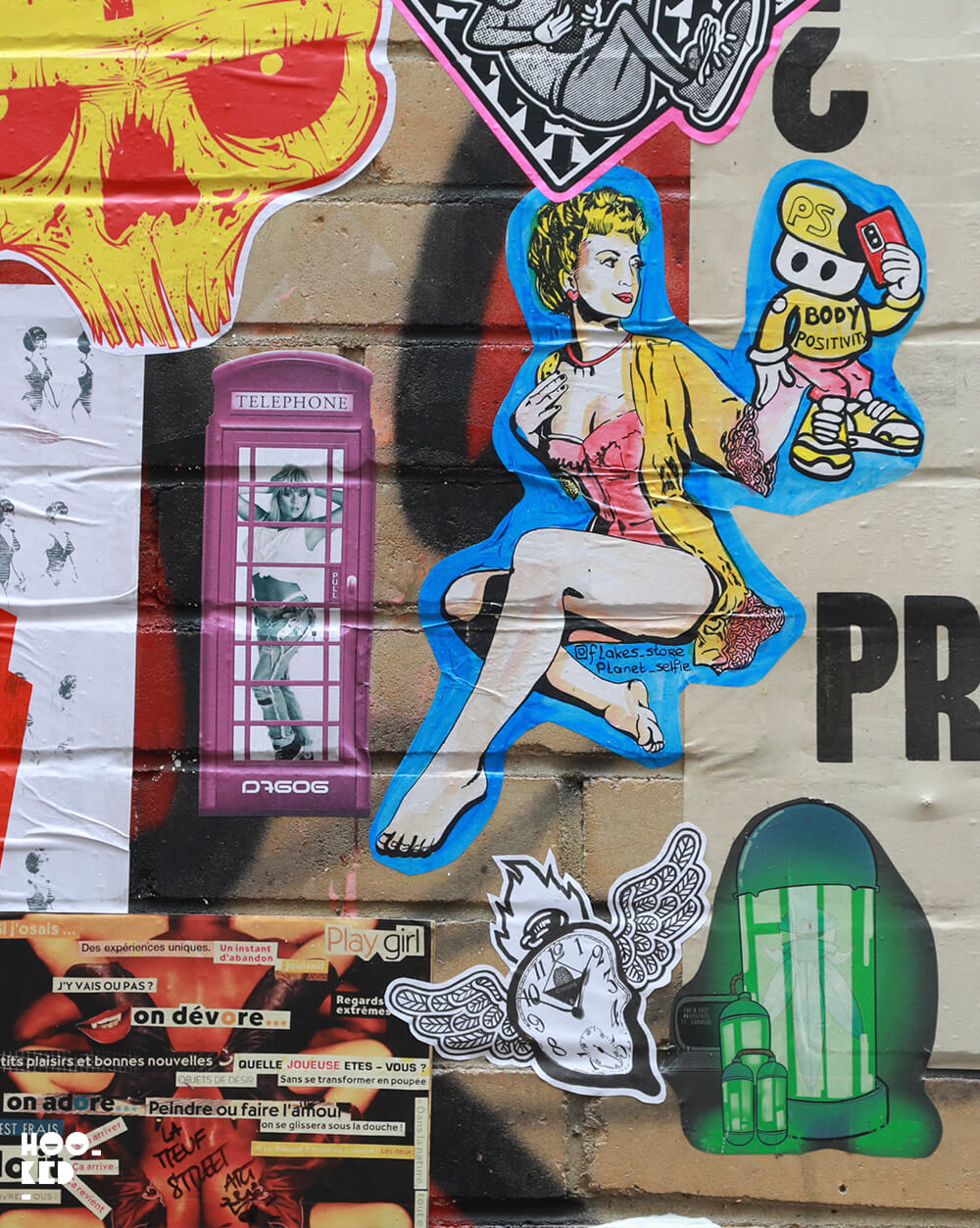 Poster and Paste ups in Shoreditch, London as part of the London International Paste-up Festival