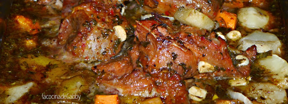 Cordero trasnochado al horno