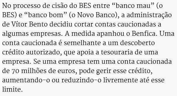 Novo Banco corta crédito ao Benfica Expresso