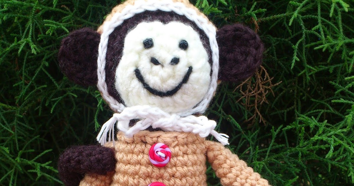 Yarn Over Hook Gingerbread monkey cuteness!