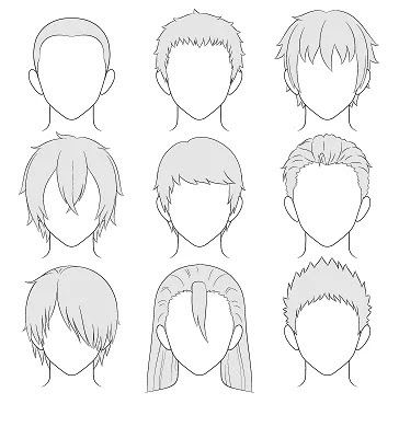 20 ideias de Cabelos anime masculino  esboço de cabelo, cabelo de anime, cabelo  desenho