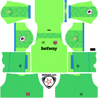 West Ham United FC 2018 - 2019 GK Away Kit West Ham United FC 2018 - 2019 GK Away Kit