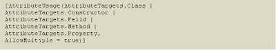 Example predefined attributes in c#