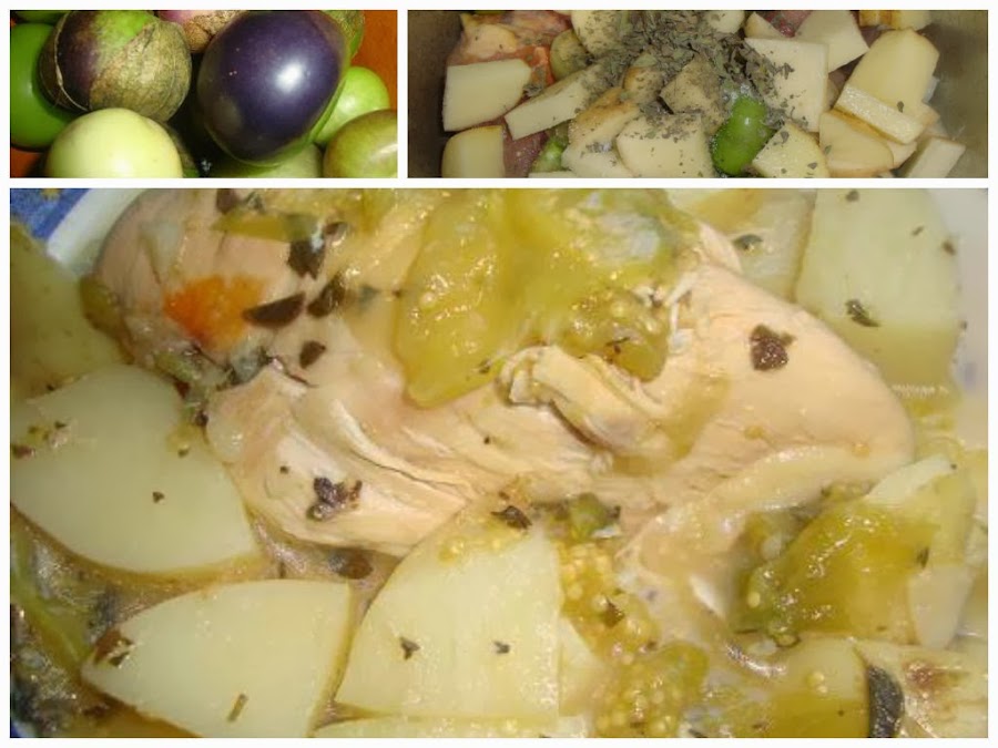 Pollo con Tomate Verde