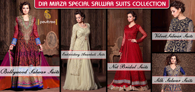 Festival Offer on Dia Mirza Special Anarkali Suits Online