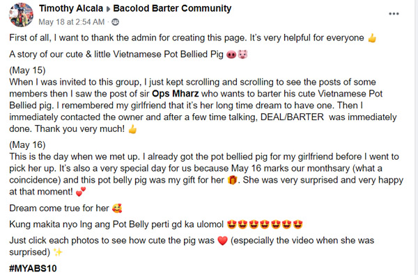 Atty Jocelle Batapa-Sigue, Bacolod Barter Community, Bacolod City, barter, barter trend, business, charity, consumerism, consumers, covid-19, enhanced community quarantine, FB group, founder, give, House of KBL, lockdown, luxury goods, luxury items, mechanics of barter, minimalism, needs, Negros Occidental, new normal, new stuff, old stuff, Philippine barter trend founder, Philippines, private group, relief goods, safety, trade, trend, wants