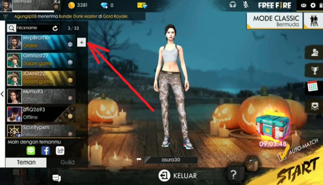 Cara Mengundang Teman di Free Fire Untuk Mabar Main Bareng - diteknoin