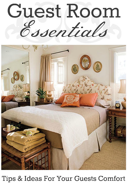 Tips for preparing for guests - guest bedroom decor  Guest room essentials,  Guest bedroom decor, Guest room decor