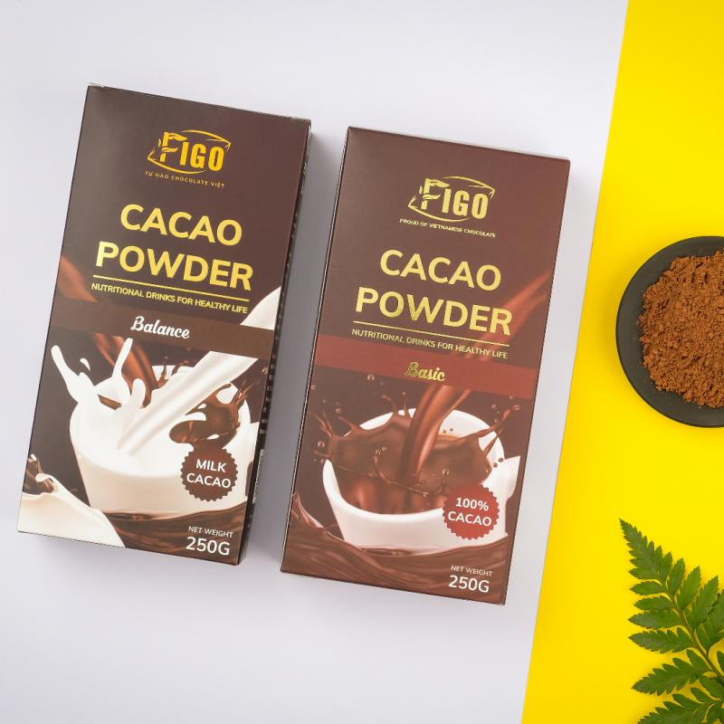 Combo 4 Hộp Bột Cacao Nguyên Chất Không Đường FIGO 250g
