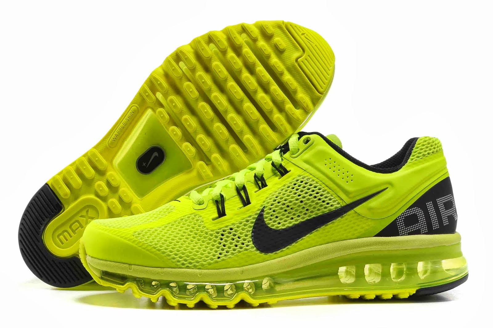 Best Deals Nike Shoes: Hommes Nike Chaussures Noir Fluorescentes
