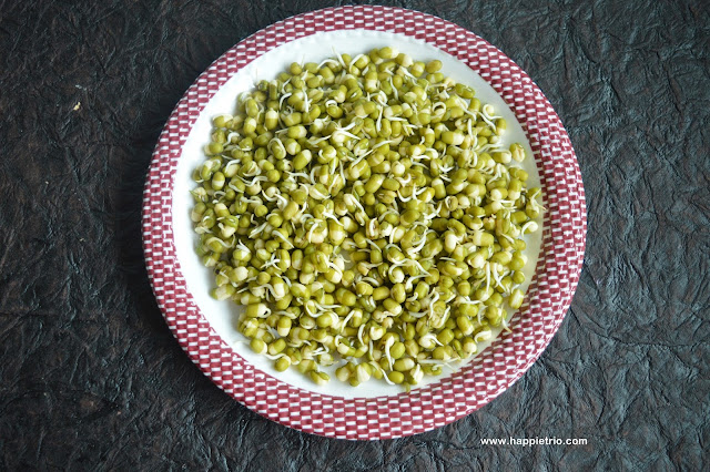 Green Gram Sprouts Sundal Recipe