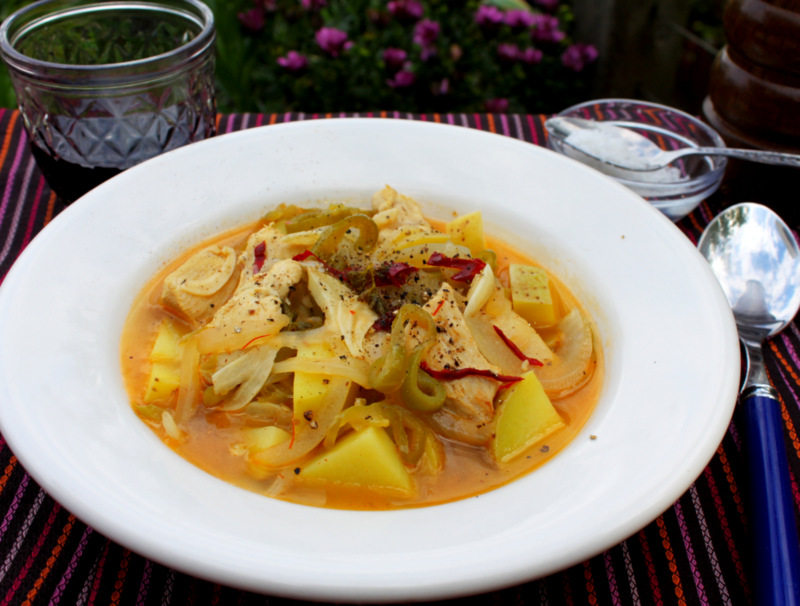 You Are Here Yellowfin Tuna and Potato Stew