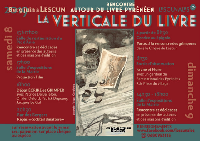 Verticale du Livre rencontre autour du livre Pyrénéen Lescun 2019