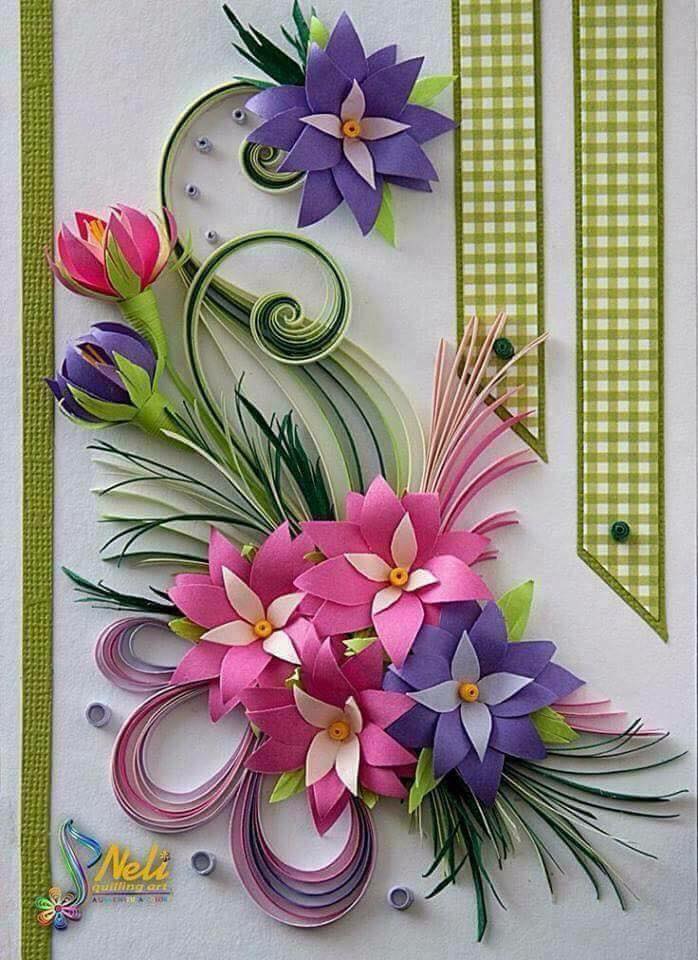 Flores de papel com molde e tutorial - Ver e Fazer