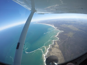 View  of Cape Town  coast from the Plane.