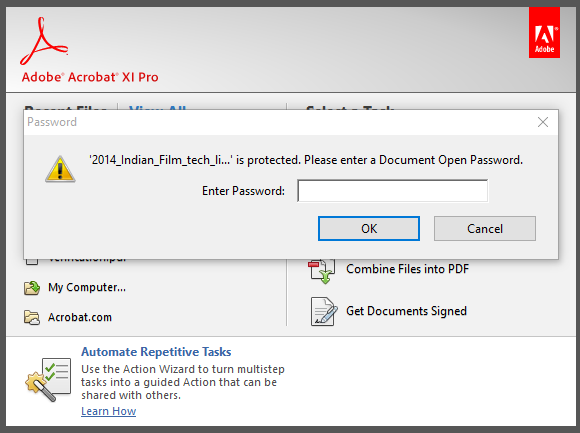 Adobe Acrobat Crashes When Entering Password On Windows 10