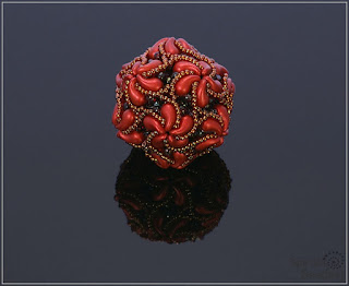 Spirala beading: Vortex Beaded Bead