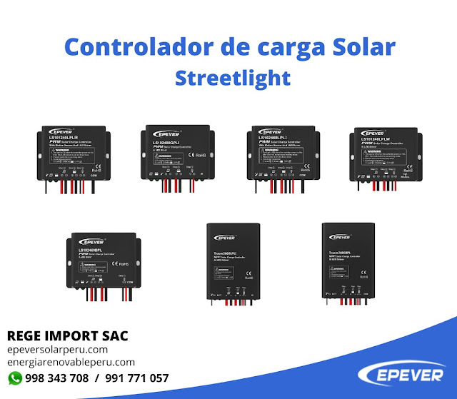 Hoja de Datos Controlador de carga Solar  Streetlight