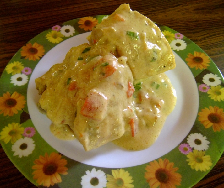 Mi cocina Pollo en salsa bechamel