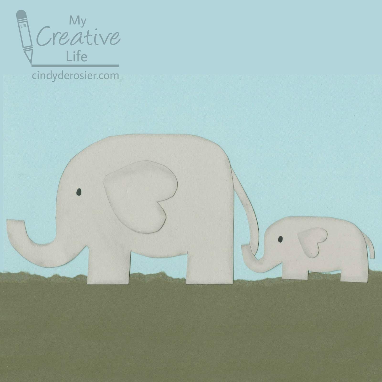 Cindy deRosier My Creative Life Mommy and Baby Construction Paper