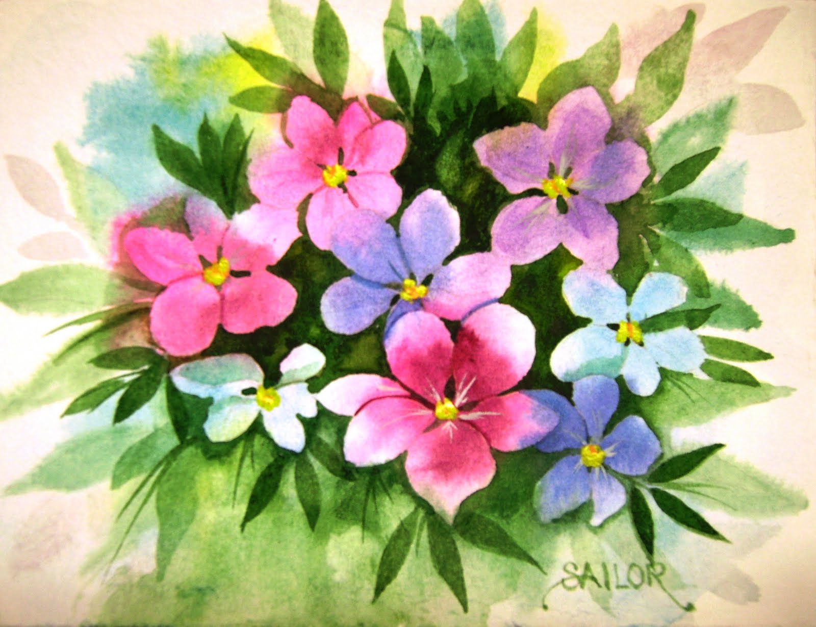 Watercolor in the Village Me Not!