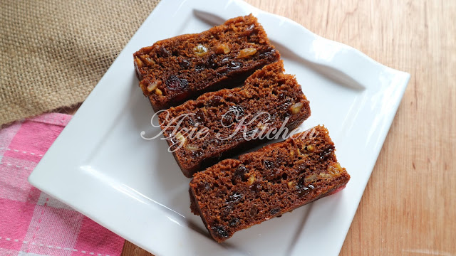 Kek Buah Kukus Sedap Untuk Hidangan Raya