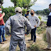  Supervisa CONAGUA obra de espigones y gaviones a orilla del rio bobos en San Rafael