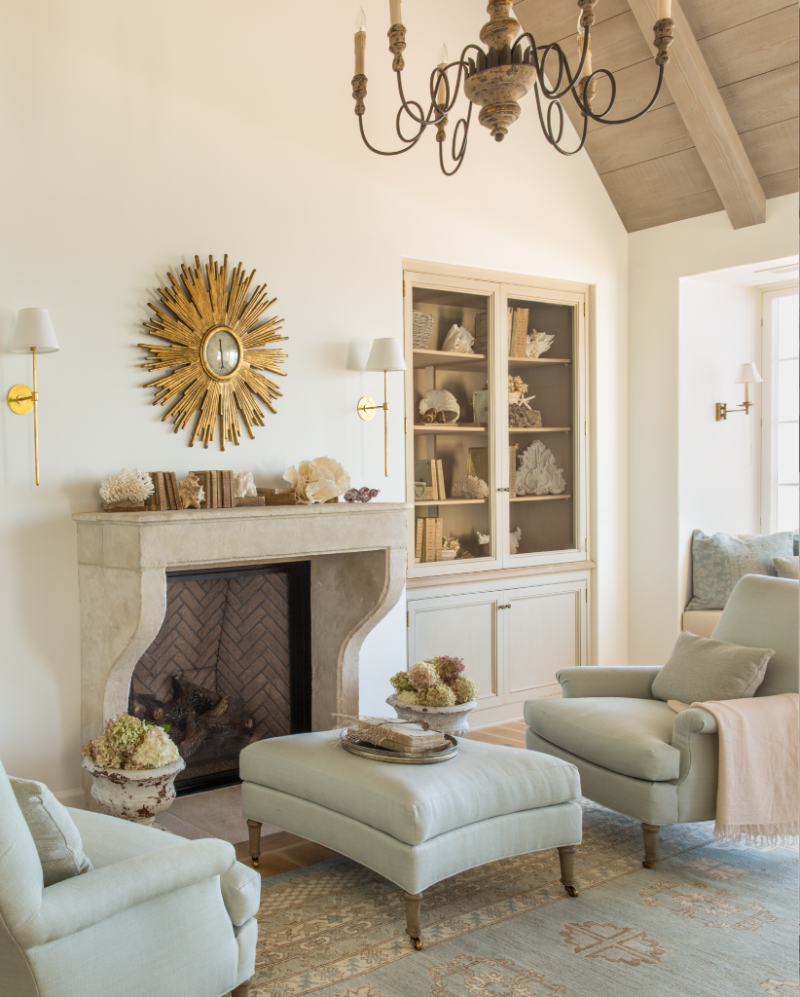 Décor Inspiration: A French Normandy Style Beach House in San Diego by Giannetti Home