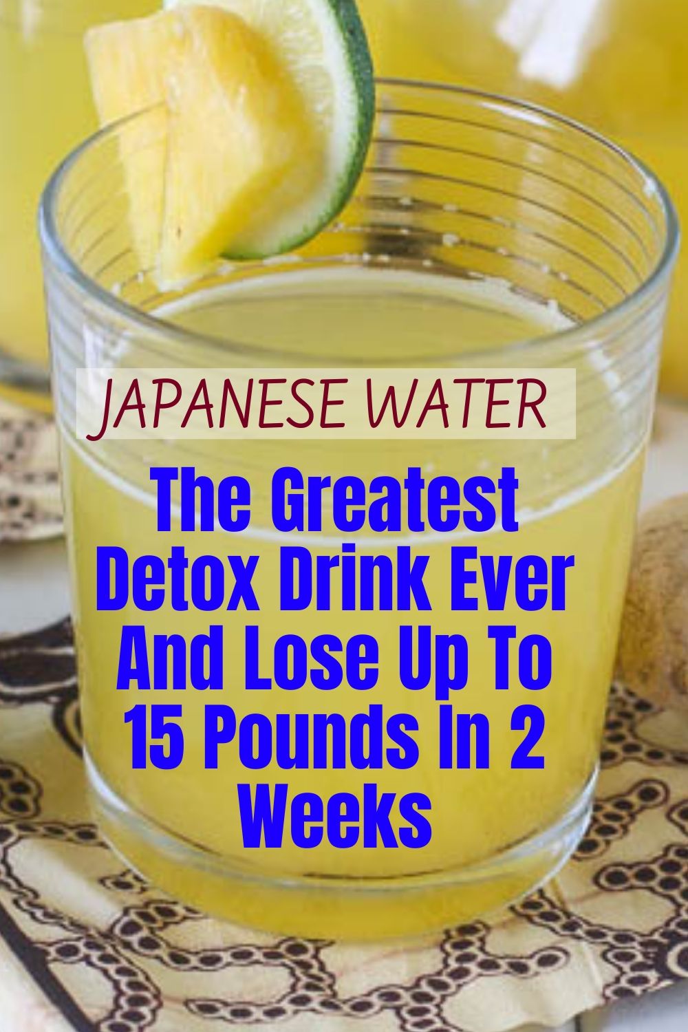 Japanese Water The Key To Burn All The Fat From The Waist, Back And Thighs ! It Will Make You
