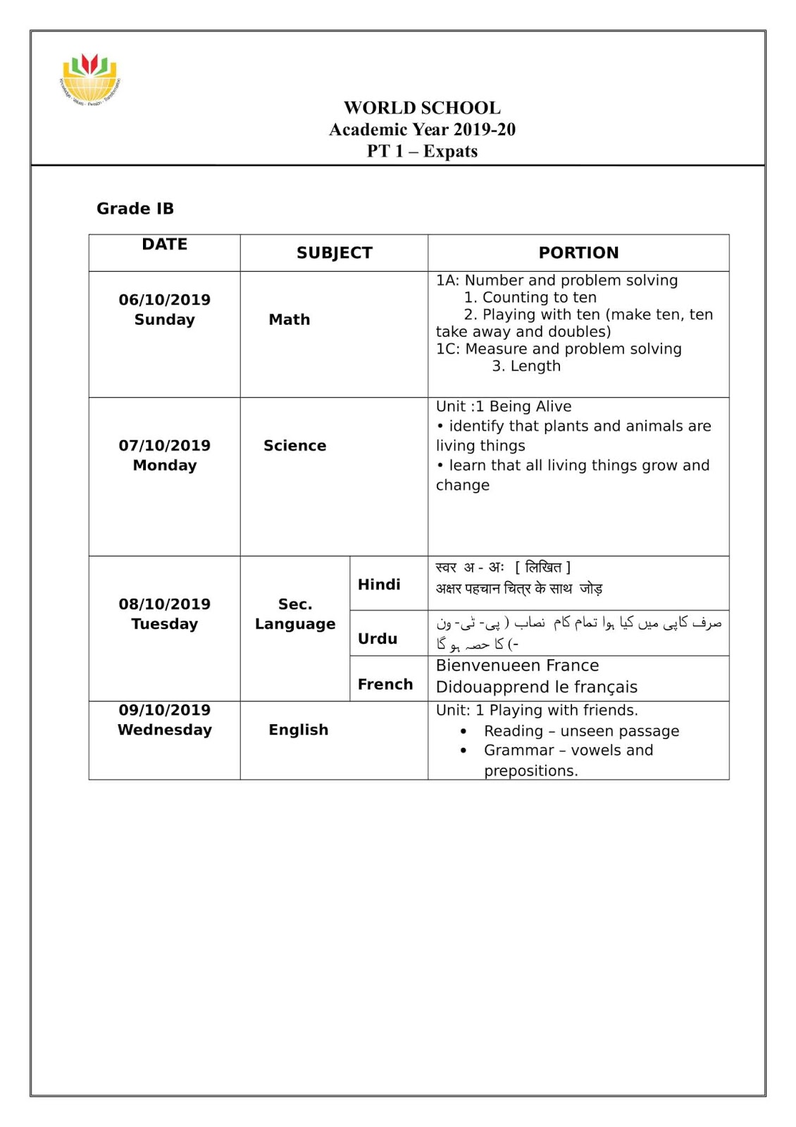 birla-world-school-oman-pt-1-syllabus-for-grade-1
