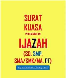 Download Contoh Surat Kuasa Pengambilan Ijazah Di Kampus Background